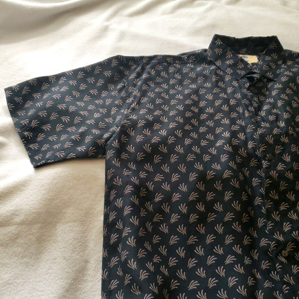 Silk Uomo by Nak Silk Button Down Shirt